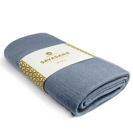 LOTUSCRAFTS Yoga Blanket SAVASANA Organic Cotton | Cornflower