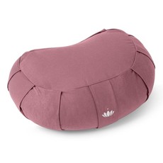 LOTUSCRAFTS Coussin de Méditation Zafu ZEN Croissant Lune | Aubergine