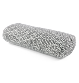 LOTUSCRAFTS Yoga Bolster RESTAURATIEF L | Zwarte Blokafdruk