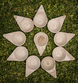Sagrada Madre Incense Cement Burner | Triangular