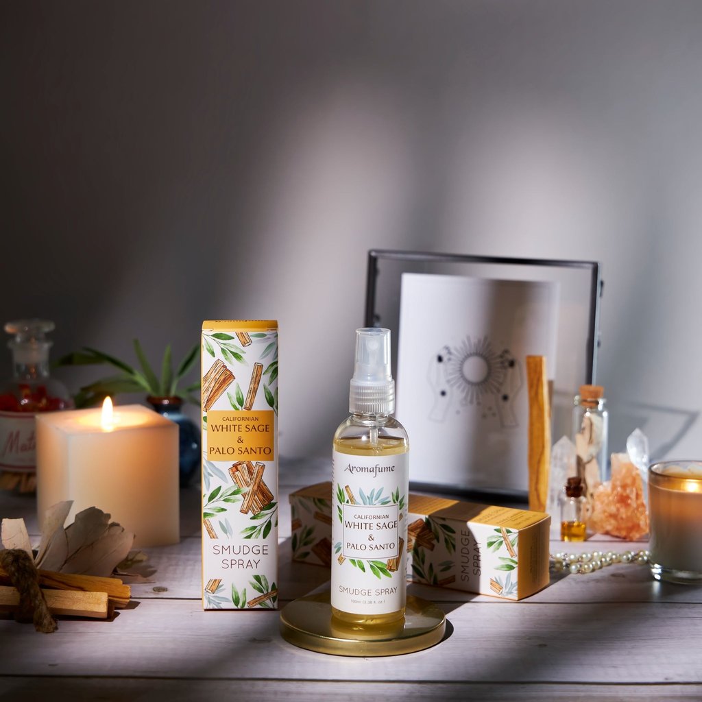 Aromafume Huis Spray | Witte Salie & Palo Santo (100 ml)