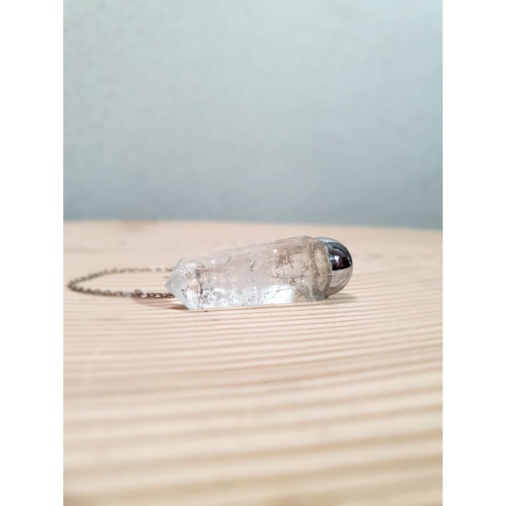 Terra Vita Rock Crystal Pendulum | Facet