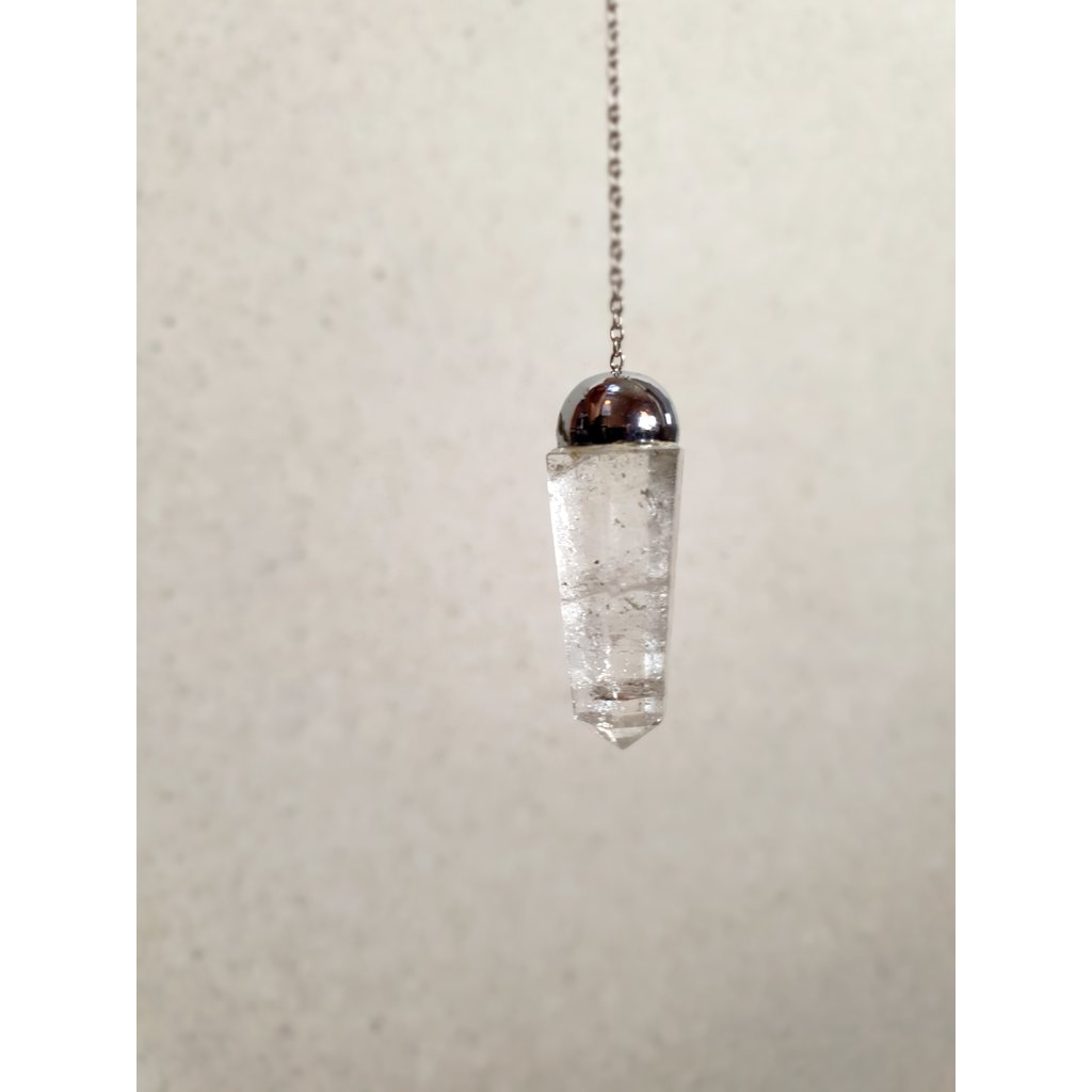 Terra Vita Rock Crystal Pendulum | Facet