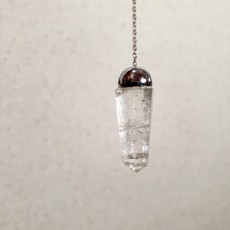 Terra Vita Rock Crystal Pendulum | Facet