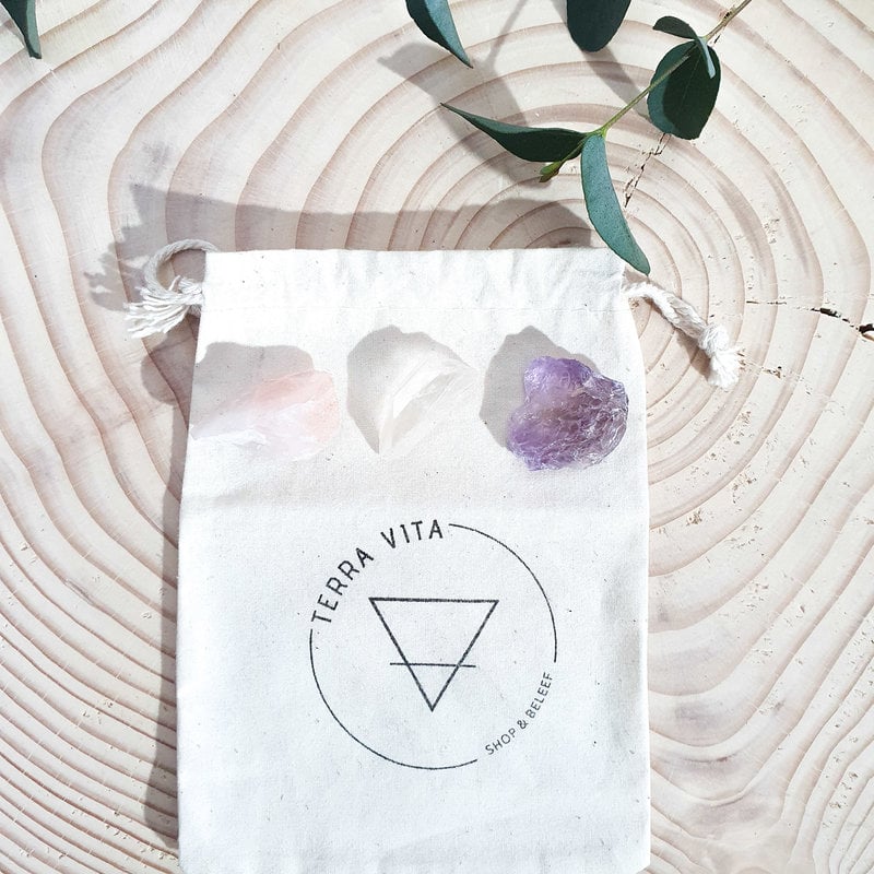 Terra Vita Raw Crystal Set | Golden Triangle