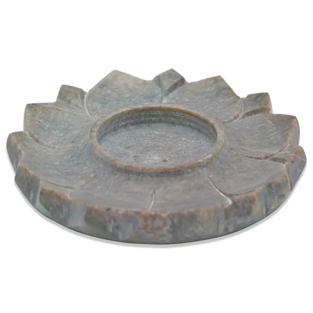 Terra Vita Incense and Candle Burner Lotus | Soapstone