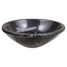 Terra Vita Small Bowl in Fossilized Orthoceras Marble