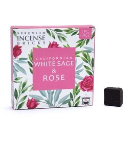 Aromafume Icense Bricks  | White Sage & Rose (9pcs)