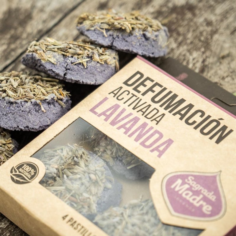 Sagrada Madre Incense Koolstofschijf | Lavendel (4 stuks)