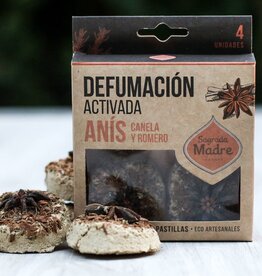 Sagrada Madre Incense Carbon Disk | Anise and Cinnamon (4 pcs)