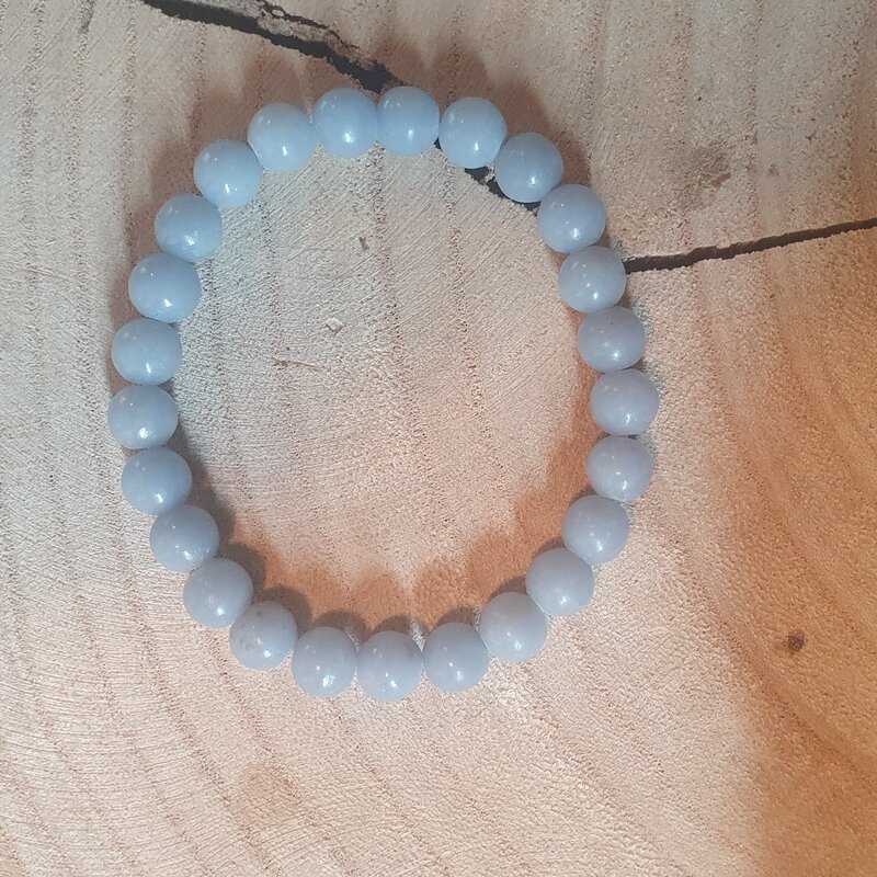 Terra Vita Bracelet en Angélite (8 mm)