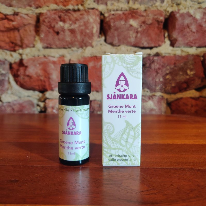 Sjankara Essentiële Olie | Groene Munt Bio (11 ml)