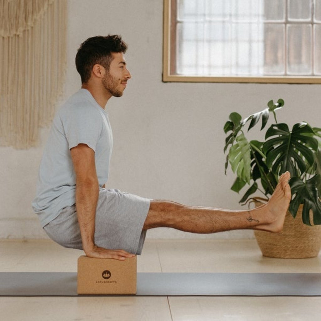 LOTUSCRAFTS Yoga Blok kurk | Groot