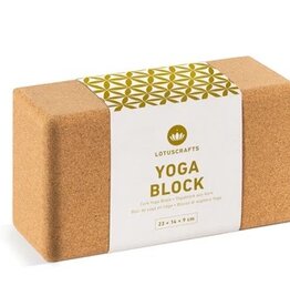 LOTUSCRAFTS Yoga Blok kurk | Groot