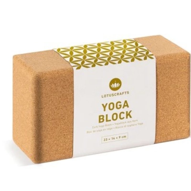 LOTUSCRAFTS Yoga Blok kurk | Groot