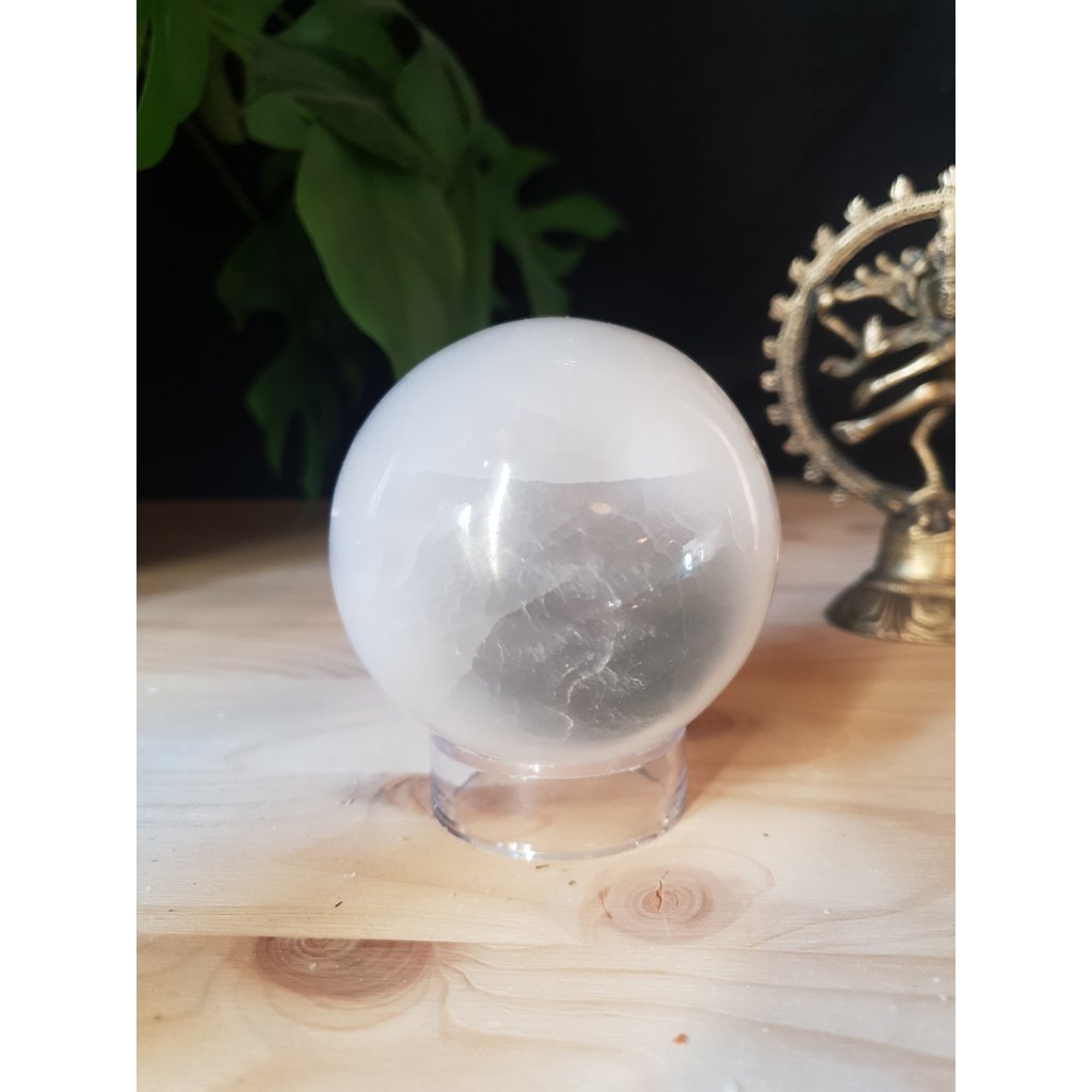 Terra Vita Selenite Sphere  (8 cm)