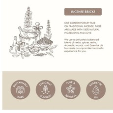 Aromafume Briques d'Encens | Sauge Blanche & Rose