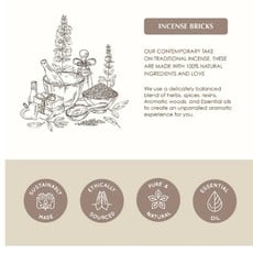 Aromafume Icense Bricks  | White Sage & Rose