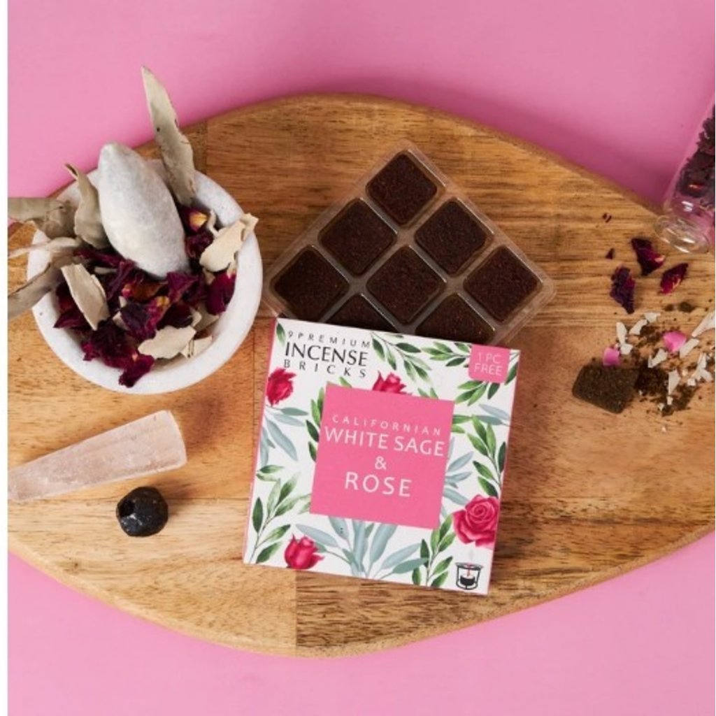 Aromafume Briques d'Encens | Sauge Blanche & Rose