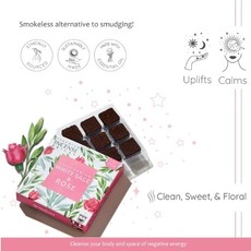 Aromafume Wierookblokjes | Witte Salie & Roos