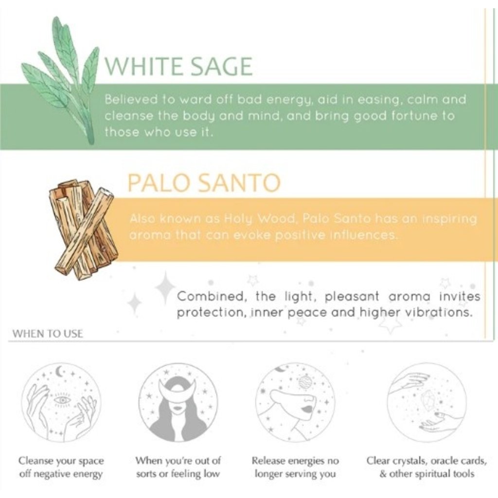 Aromafume Wierookblokjes | Witte Salie & Palo Santo