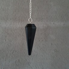 Terra Vita Black Toermaline Pendulum | Facet