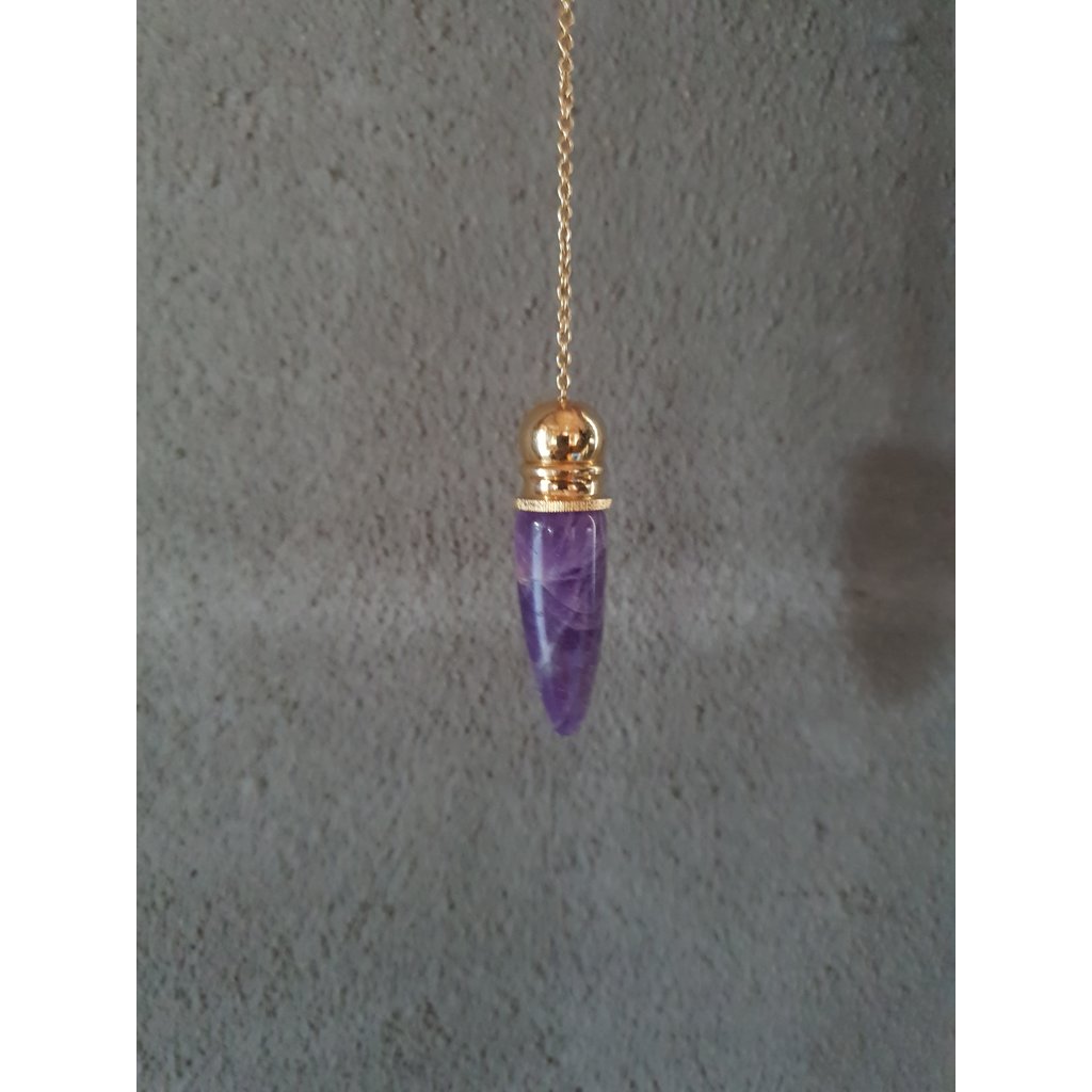 Terra Vita Amethyst Pendulum With Chamber
