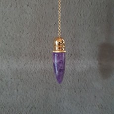 Terra Vita Amethyst Pendulum With Chamber