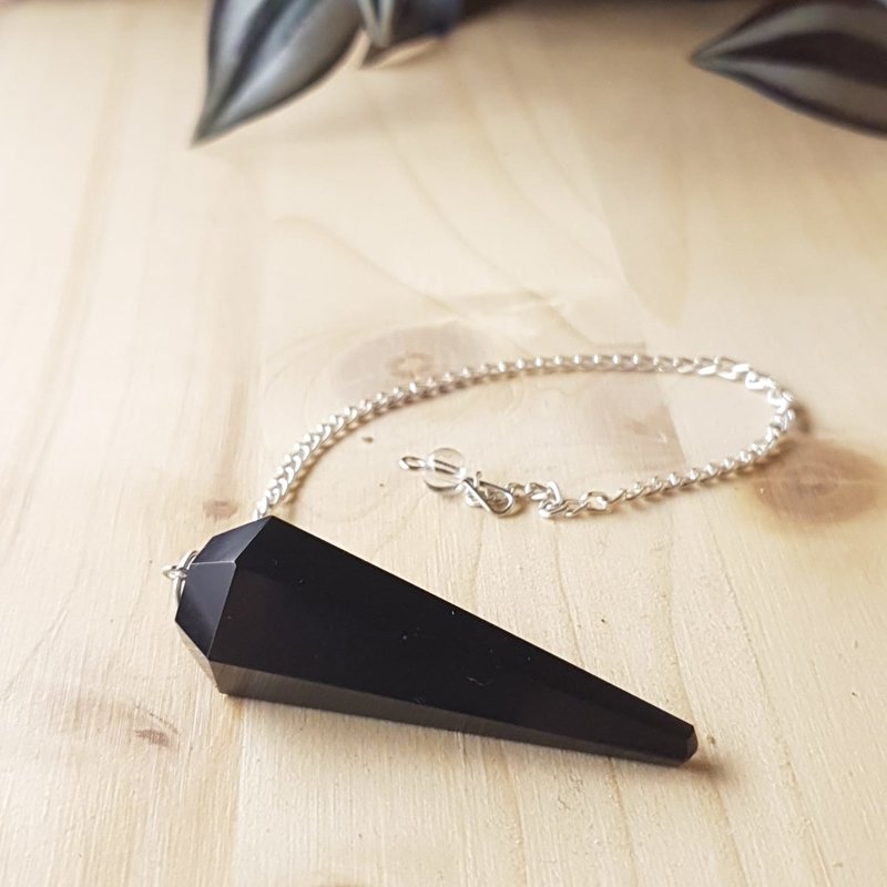 Terra Vita Black Toermaline Pendulum | Facet