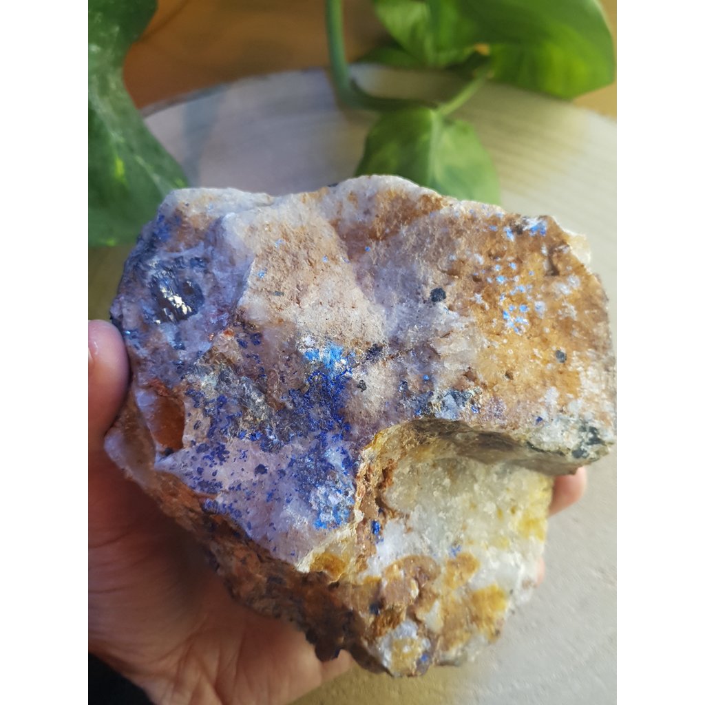 Terra Vita Raw Azurite with Molybdenite (13 cm)