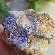 Terra Vita Raw Azurite with Molybdenite (13 cm)