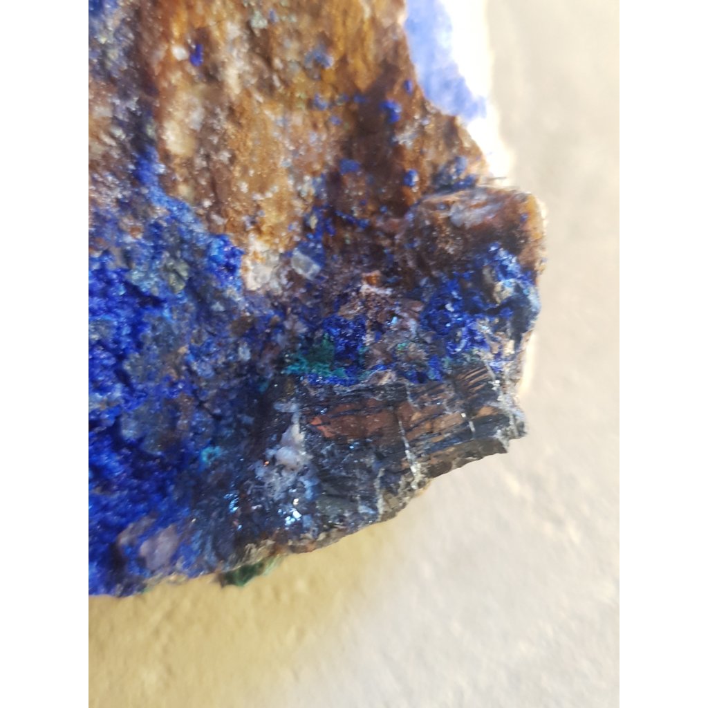 Terra Vita Raw Azurite with Molybdenite (13 cm)