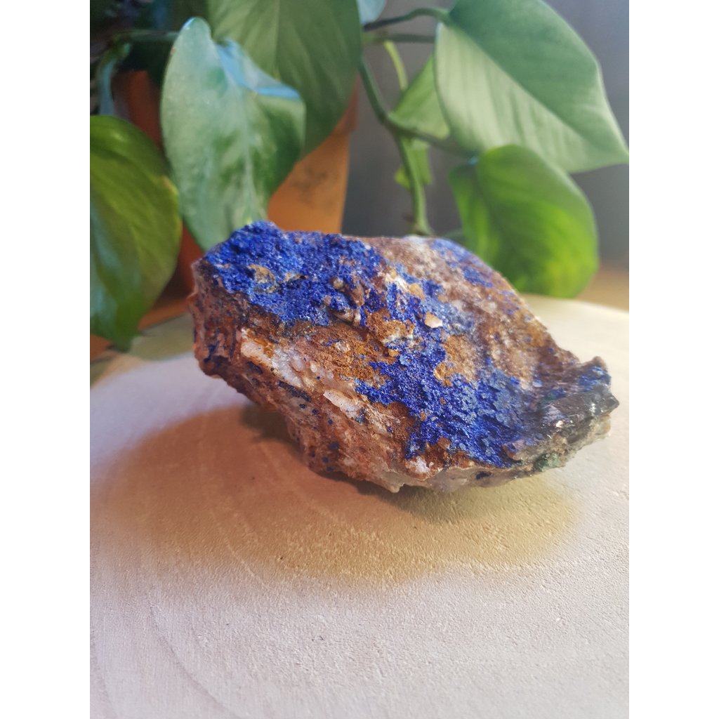 Terra Vita Raw Azurite with Molybdenite (13 cm)