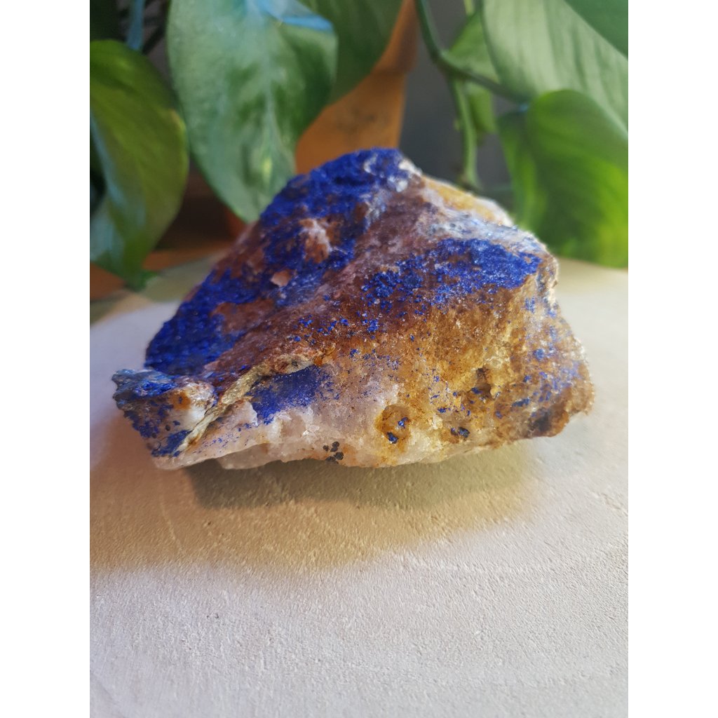 Terra Vita Raw Azurite with Molybdenite (13 cm)