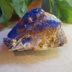 Terra Vita Raw Azurite with Molybdenite (13 cm)