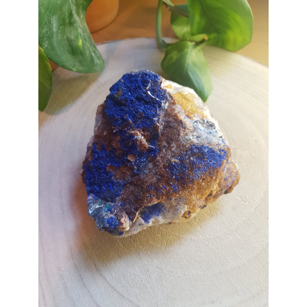 Terra Vita Raw Azurite with Molybdenite (13 cm)