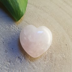 Terra Vita Coeur en Quartz Rose  (4cm)