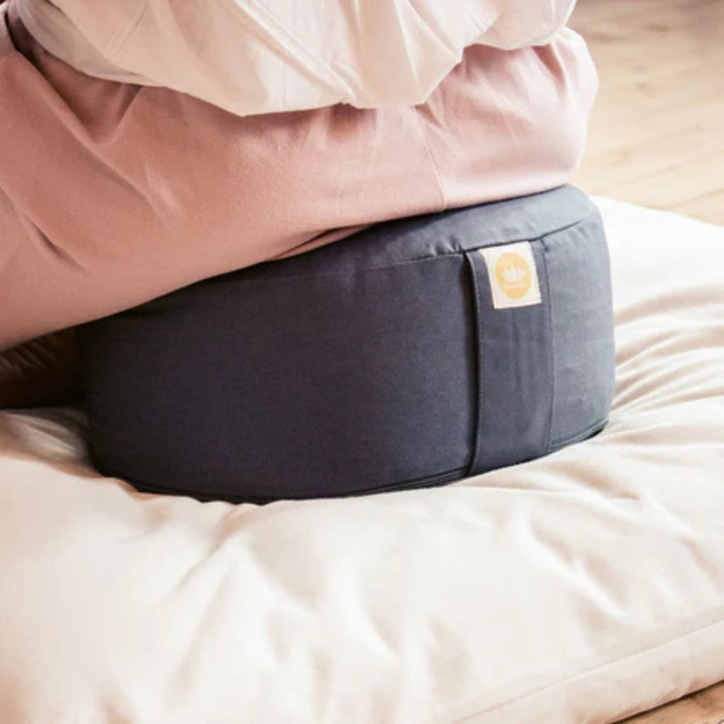 LOTUSCRAFTS Meditation Cushion Lotus (H: 15cm) (Aubergine)