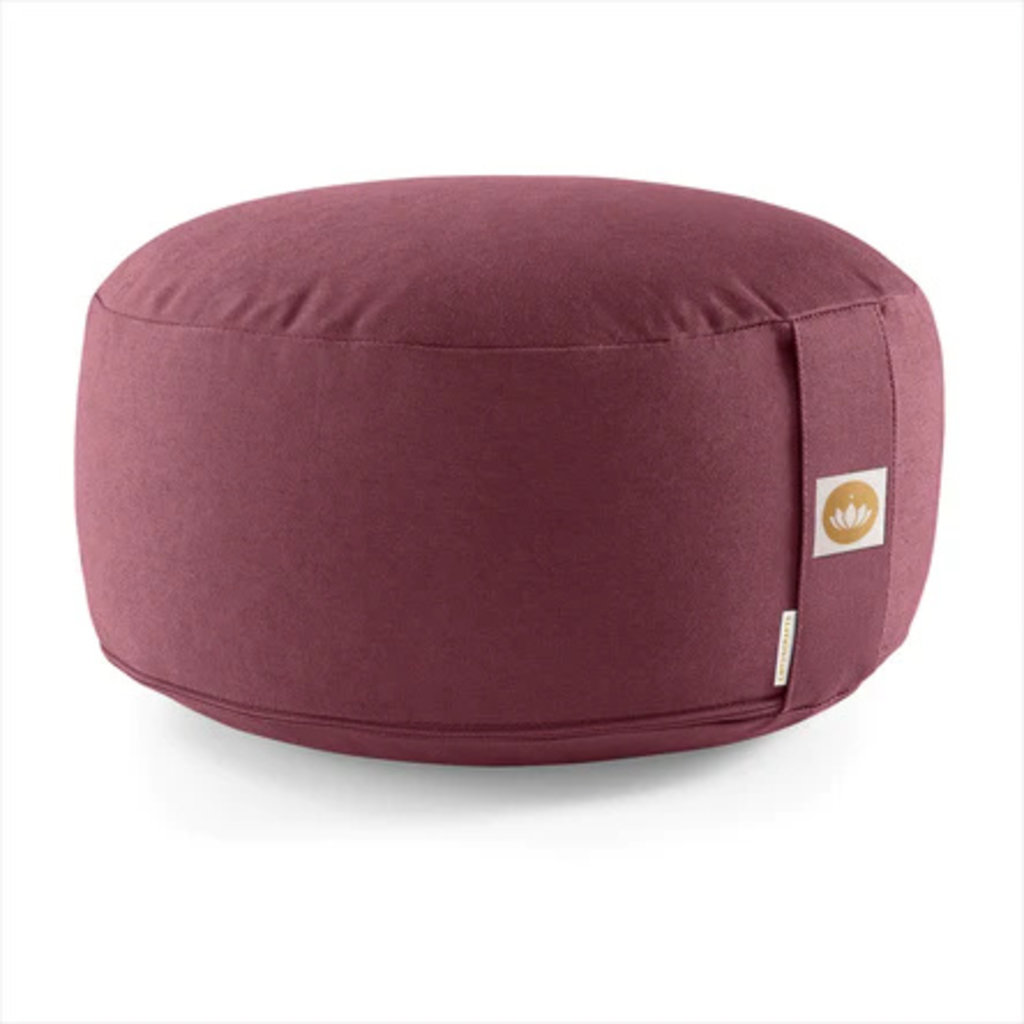 LOTUSCRAFTS Meditation Cushion Lotus (H: 15cm) (Aubergine)