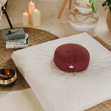 LOTUSCRAFTS Coussin de Méditation Lotus (H: 10cm)(Bordeaux)
