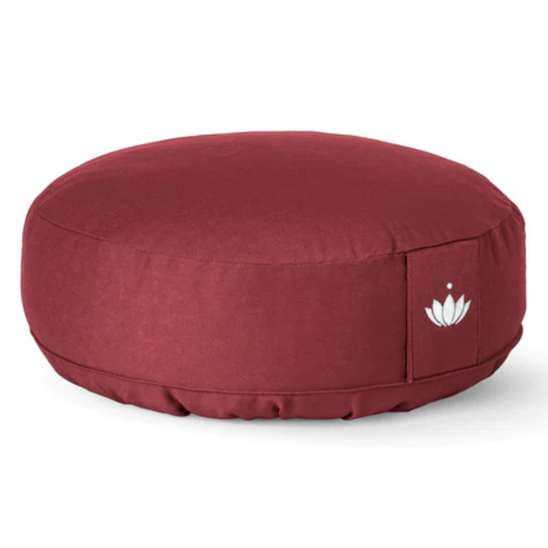 LOTUSCRAFTS Meditation Cushion Lotus (H: 10cm)(Bordeaux)