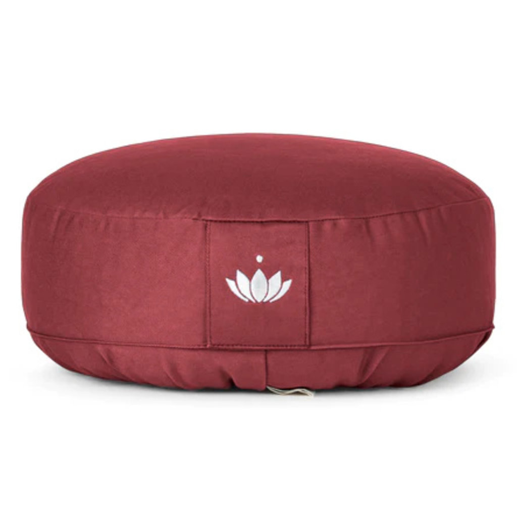 LOTUSCRAFTS Meditation Cushion Lotus (H: 10cm)(Bordeaux)