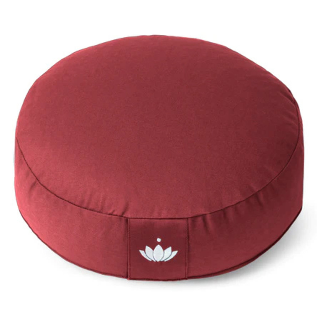 LOTUSCRAFTS Meditatiekussen Lotus (H: 10cm)(Bordeaux)