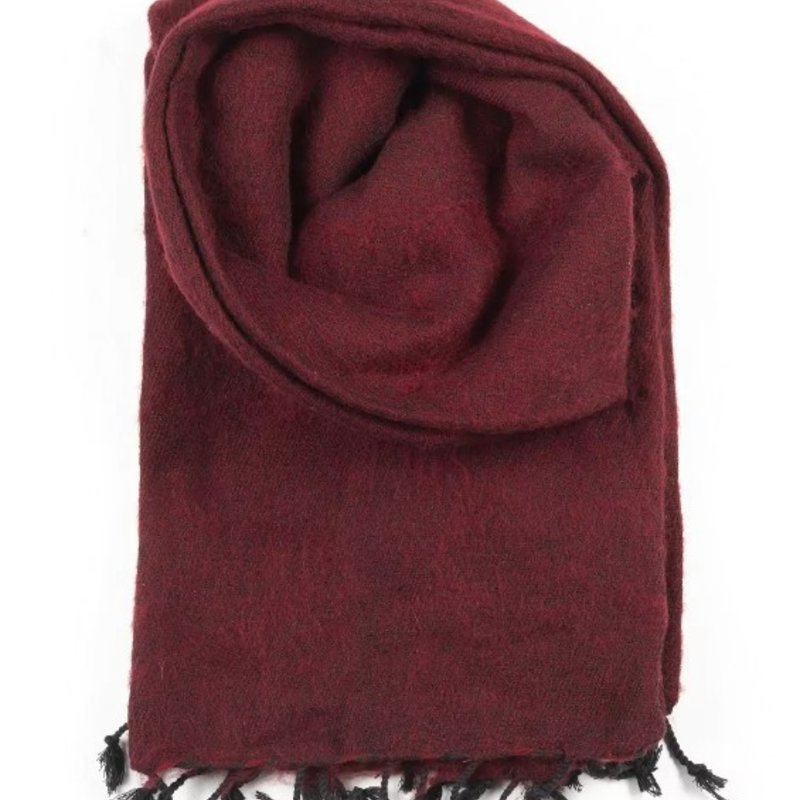 Oriental Arts Nepal Shawl (Burgundy)