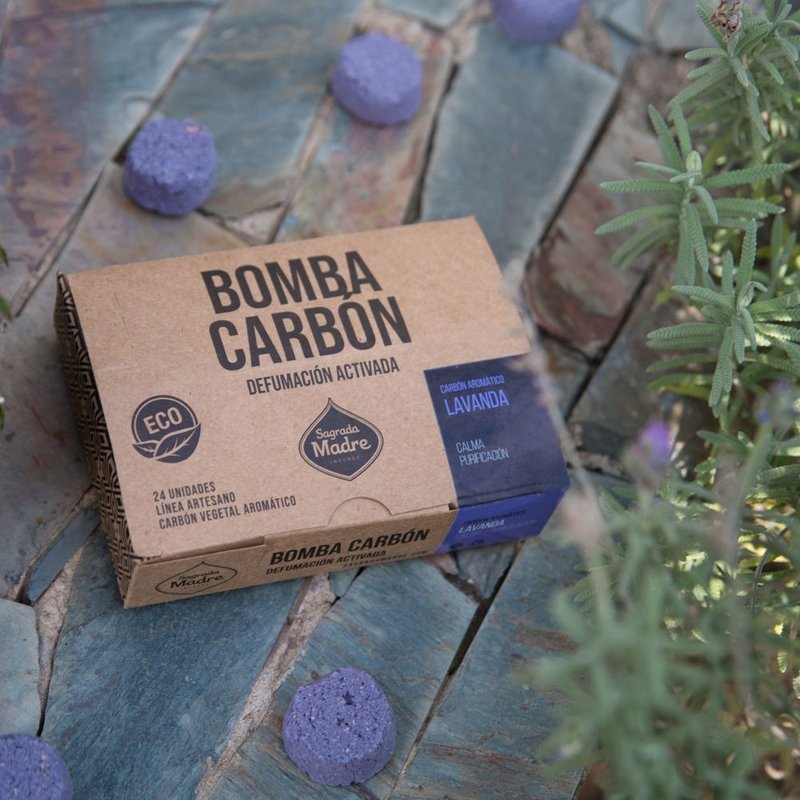 Sagrada Madre Incense Carbon Bomb | Flavor Lavender (24 pcs)