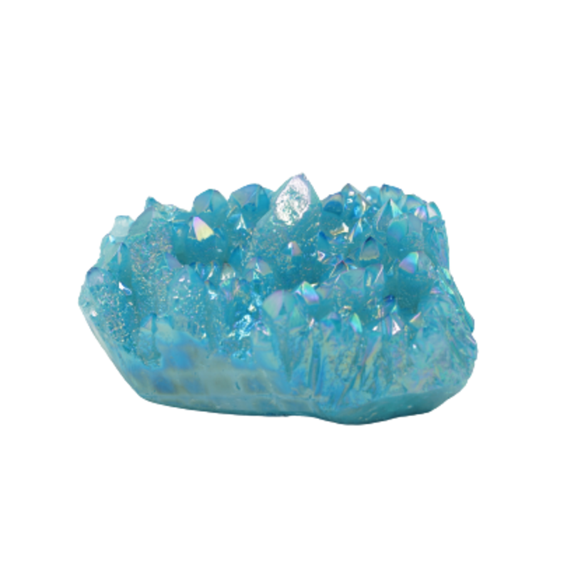 Terra Vita Aqua Aura Quartz Cluster (10cm)