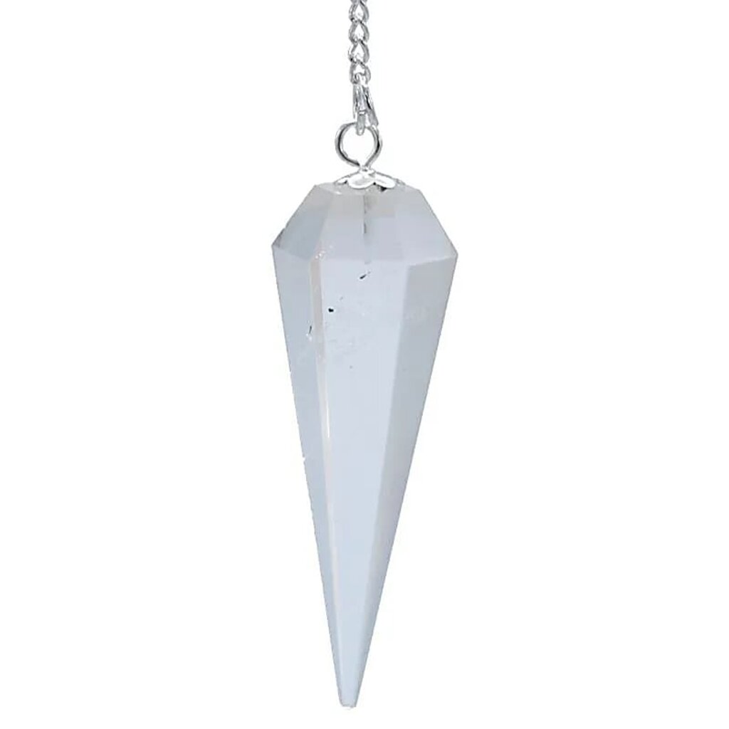 Terra Vita Rock Crystal Pendulum | Facet Cut