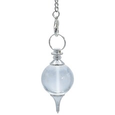 Terra Vita Rock Crystal Pendulum | Sphere
