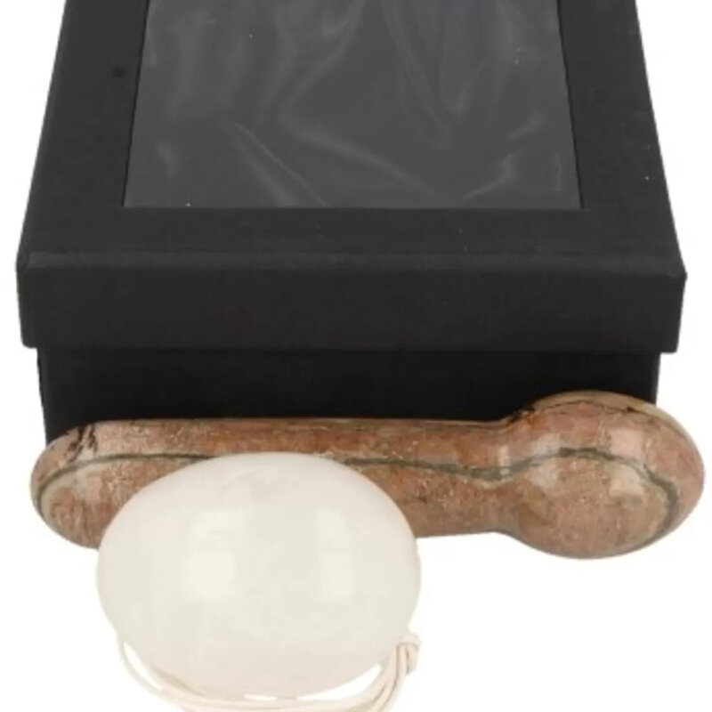 Terra Vita Yoni Massage Set | Rock crystal / Rhodonite