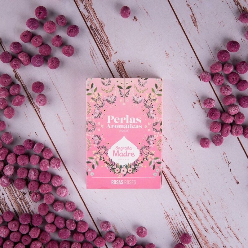 Sagrada Madre Incense Perles d'encens | Rose (40 Pièces)